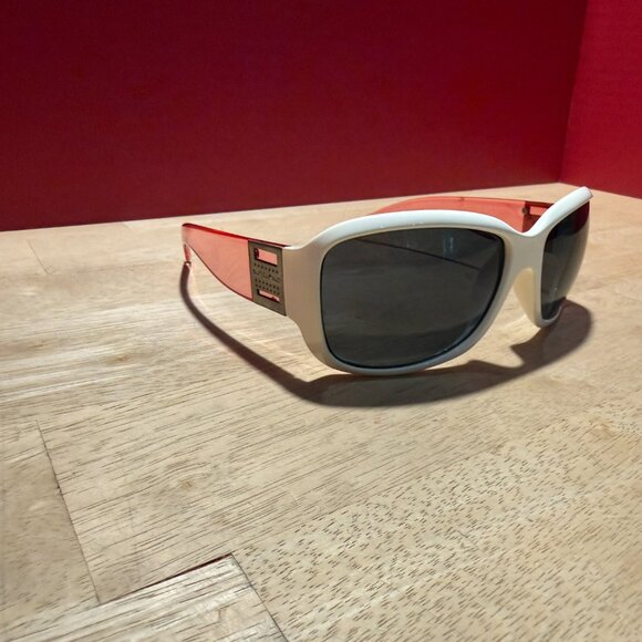 Vintage Suncloud Runway Pink White Frame Sunglasses - Picture 10 of 12